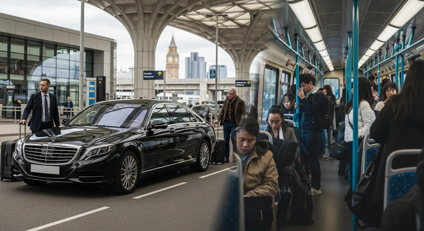 London Airport Transfer vs Public Transport